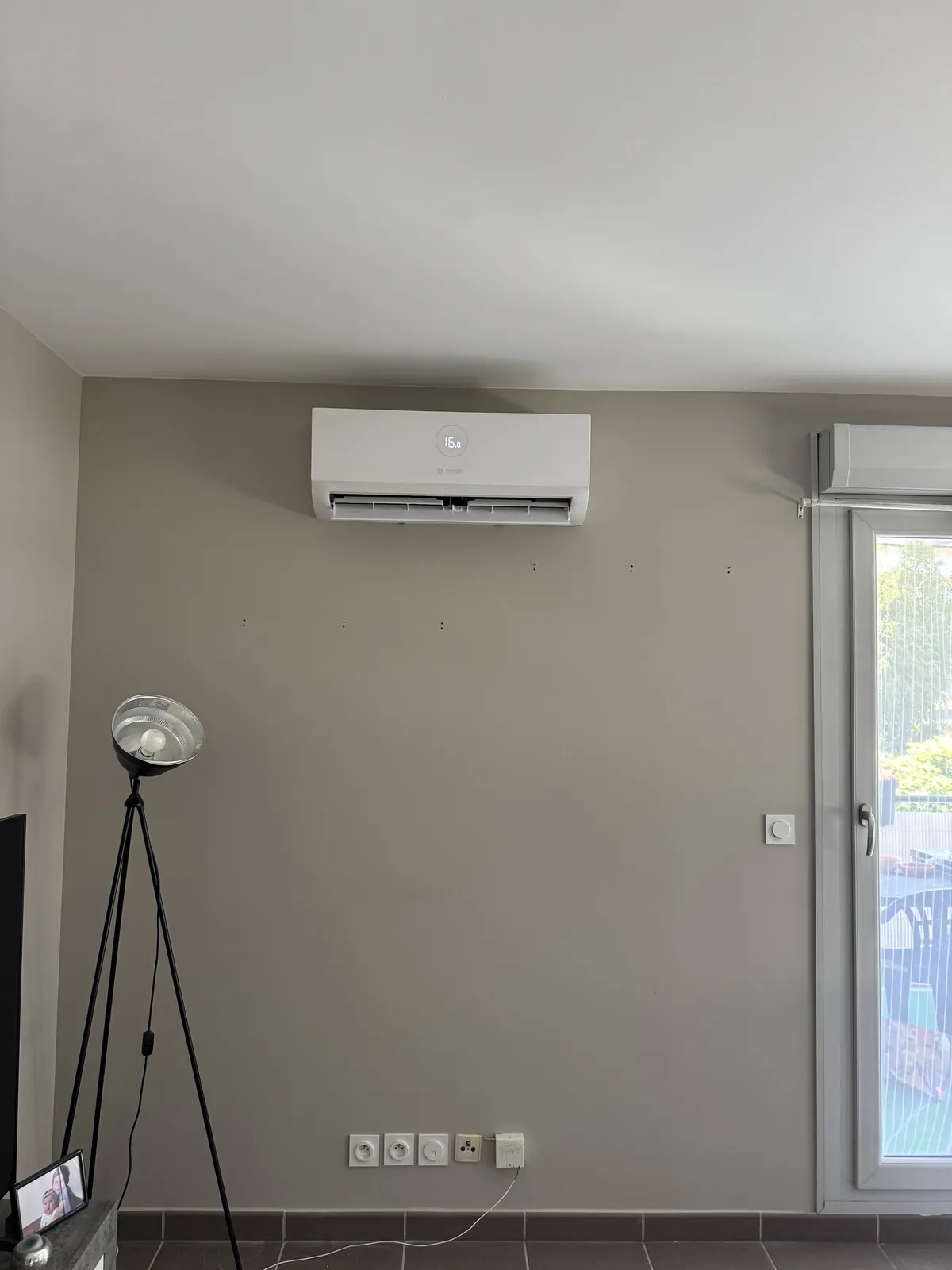 Pièce de vie d'un logement chauffé